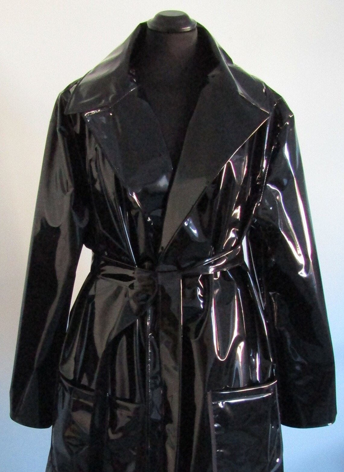 Raincoat PVC Unlined Full Length Coat Various Colours - Etsy