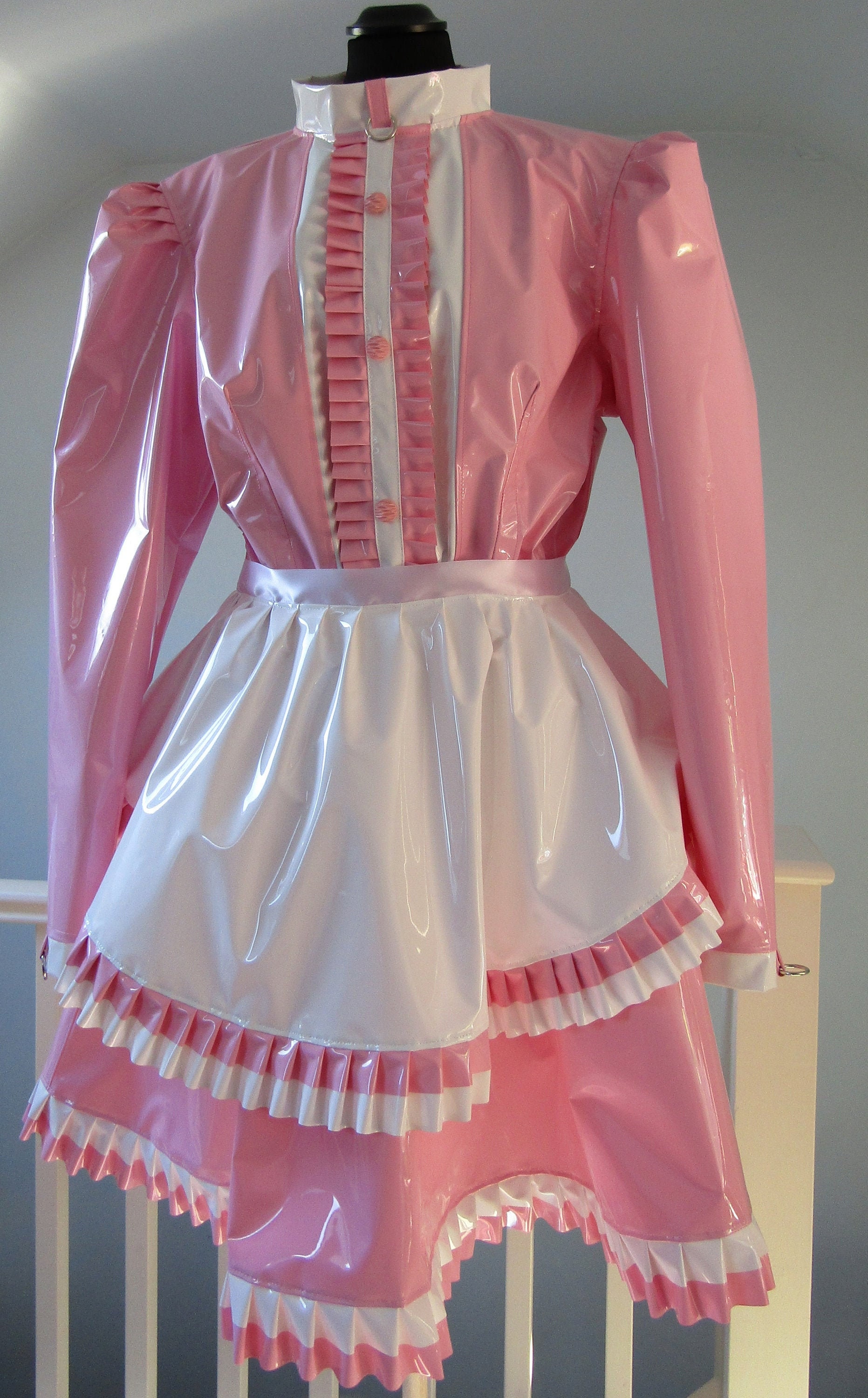 Sissy Maids Dress Pvc Lockable Etsy Denmark