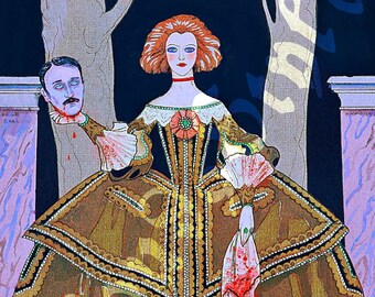 Georgian Vampire Murderess — Halloween Decor Digital Download