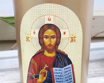 Matte Gold Greek Orthodox Livani Scented Candles | Livani | Icon | Unscented