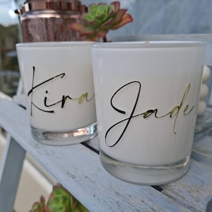 Personalised Candles - Order Excess....reduced to clear