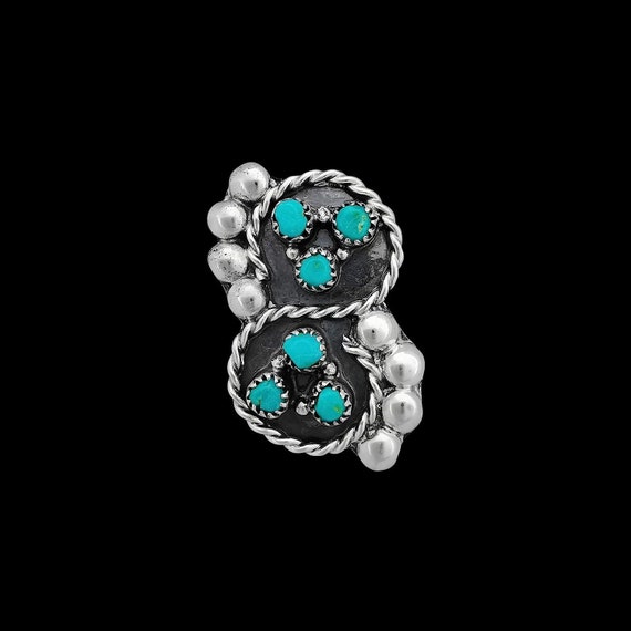 Turquoise Necklace with Rope and Bead Design Sterling Silver Turquoise Necklace with Rope and Bead Design Sterling Silver