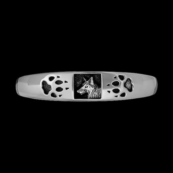 Pack Of Wolves Native American Navajo Sterling Silver Thicker Ring Pack Of Wolves Native American Navajo Sterling Silver Thicker Ring