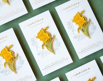 Yellow Daffodil Soft Enamel Pin