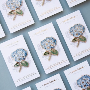 Blue Hydrangea Soft Enamel Pin
