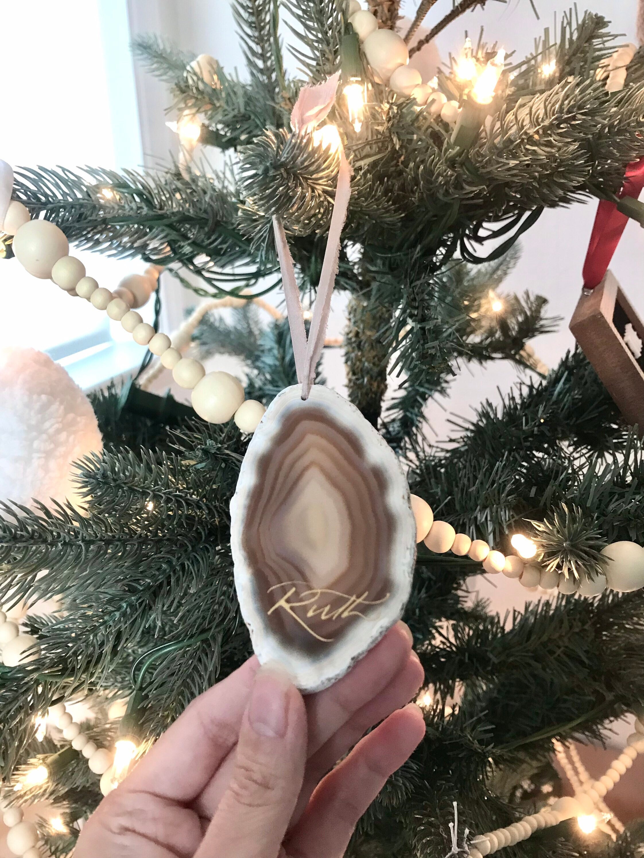 Ornement de Tranches d'agate 2 -3