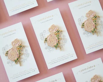Pink Rose Soft Enamel Pin
