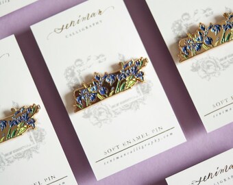 Tennessee Purple Iris Enamel Pin
