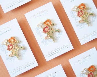 Iceland Poppies Mix Soft Enamel Pin