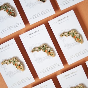 Gold Florida Orange Blossoms Soft Enamel Pin