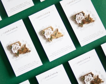 Preorder Louisiana Southern Magnolia Soft Enamel Pin