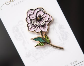 Pink Peony Soft Enamel Pin