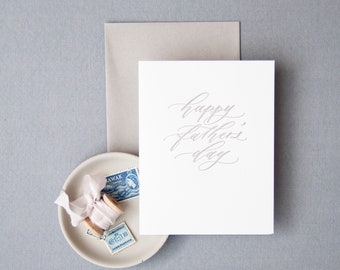 Happy Father's Day Letterpress Greeting Card A2 Folded