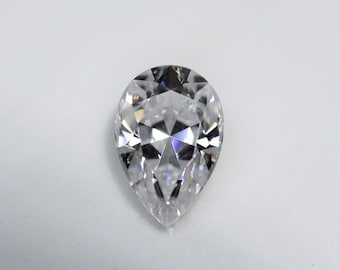 Sale! Loose Pear Shape 7x5mm Forever One DEF Moissanite = .75 CT Diamond w/ Charles and Colvard Certificate