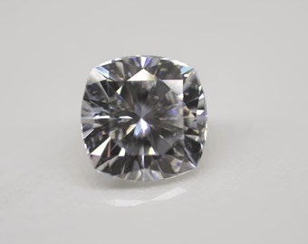 Sale! Loose Cushion 6mm Forever One DEF Moissanite = 1.10 CT Diamond w/ Charles and Colvard Certificate