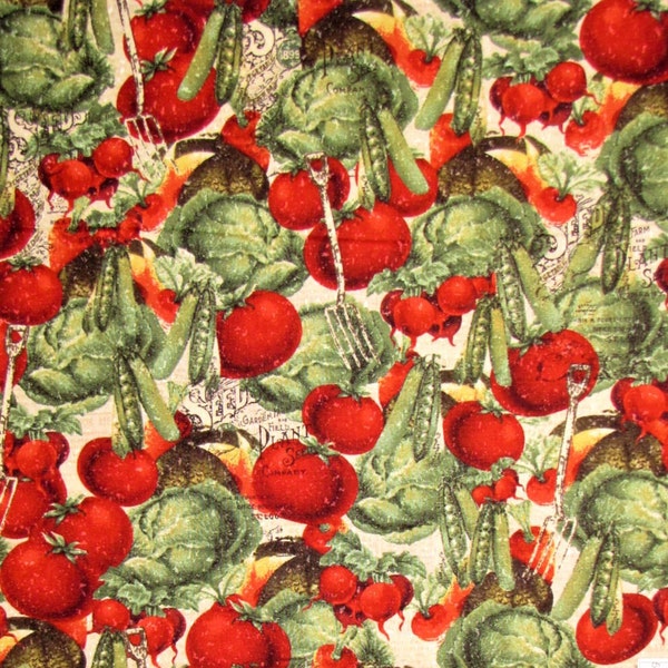 Vintage Fabric • Vintage Seeds • Clothworks Vintage Fabric • by the half yard