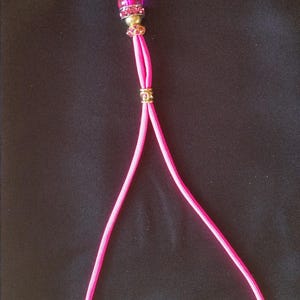 Custom Made Nylon Dog Show Beaded Grooming Loop Noose With Snaphook image 2