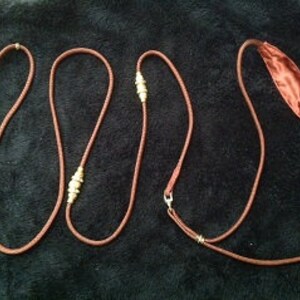 Custom Beaded Nylon Dog Show KINDNESS Lead/Leash-Under 30 pounds