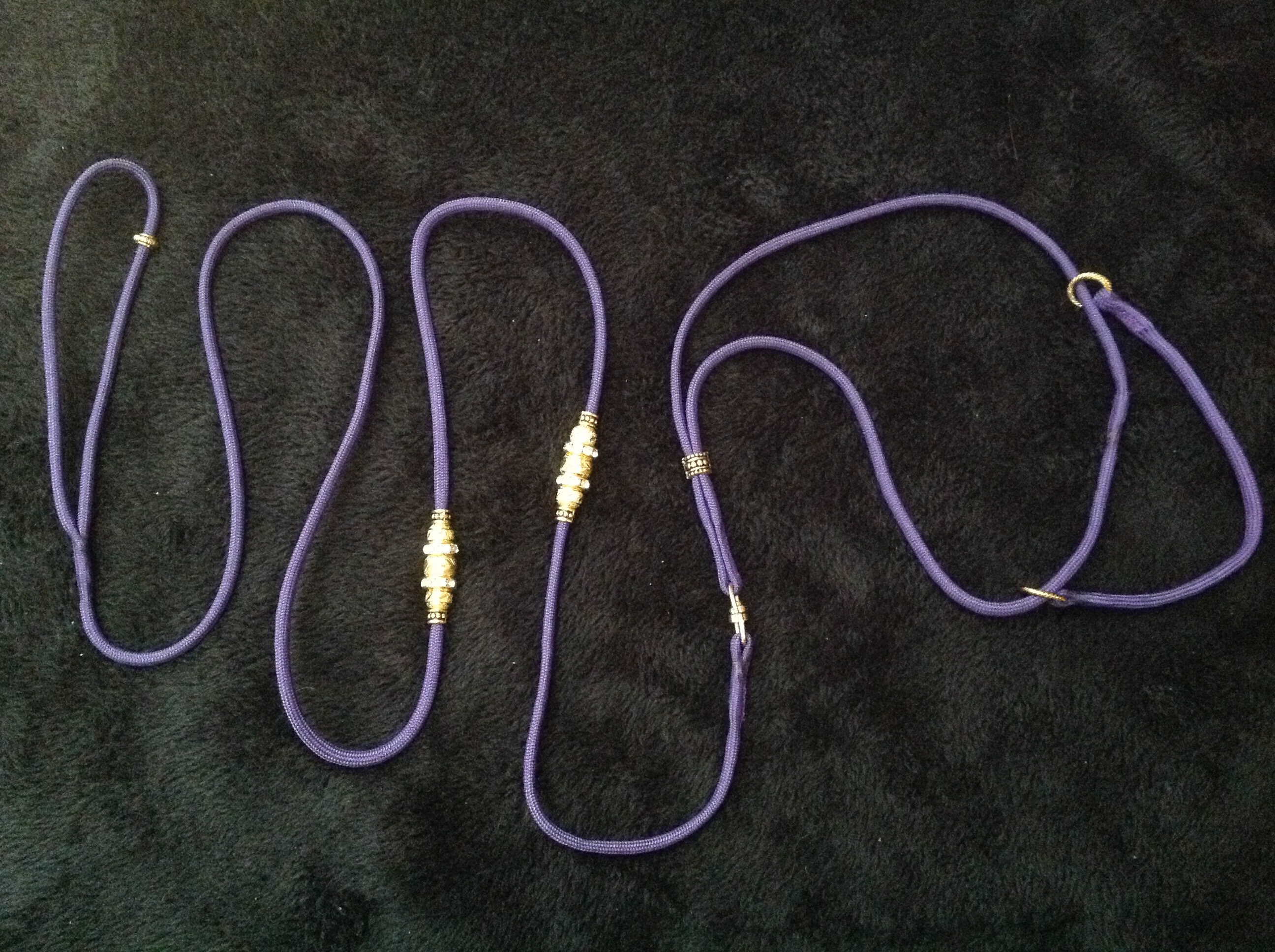 Custom Beaded Nylon Dog Show MARTINGALE Lead leash under 30 Pounds Etsy