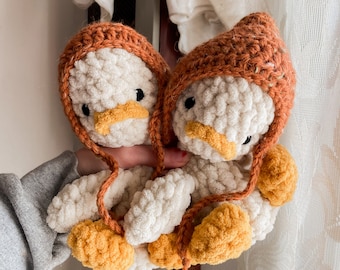 Made to Order | Crochet Duck Plushie | Duck Stuffed Animal | First Birthday Gift | New Baby | Duck Plush Toy