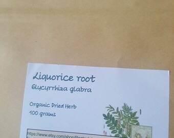 Liquorice root dried organic herb