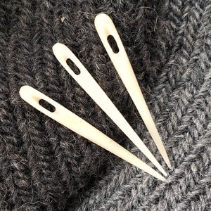Three Bone Nalbinding Needles
