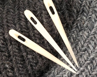 Three Bone Nalbinding Needles