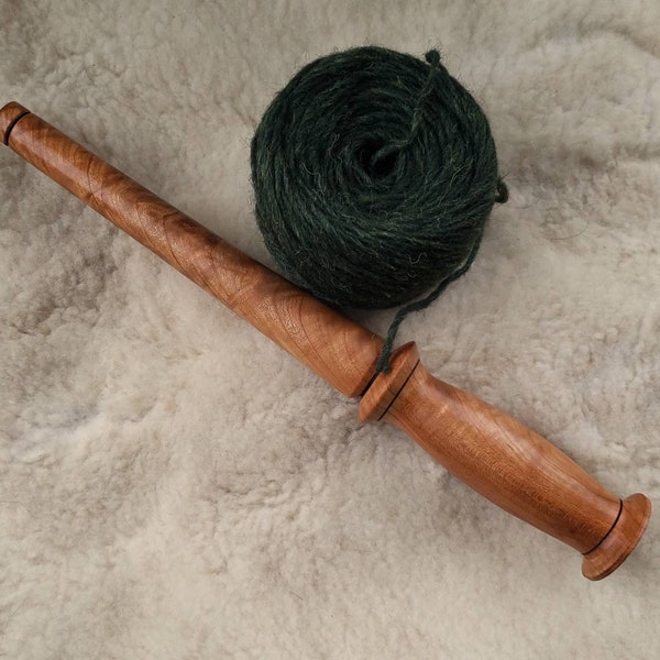 Nostepinne, Hand-turned Wooden Yarn Ball Winder, Cherry Wood