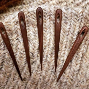 Walnut Wood Nalbinding Needle