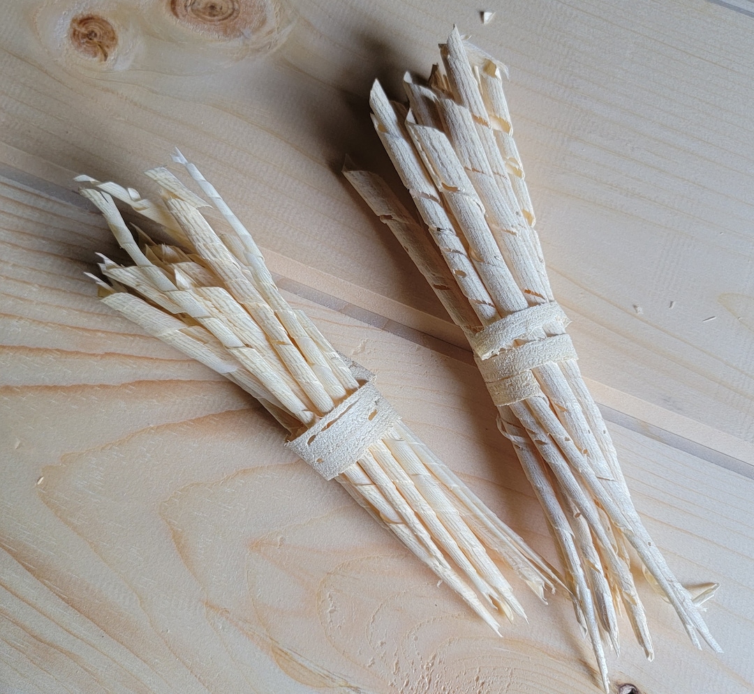 Handmade Wooden Taper Spill for Lighting Candles, Pipes, or Cigars