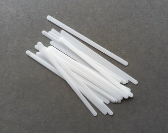 Bra boning 6 pieces. Plastic bone for lingerie or swimwear. Lighter support 5 mm (1/4 in) wide