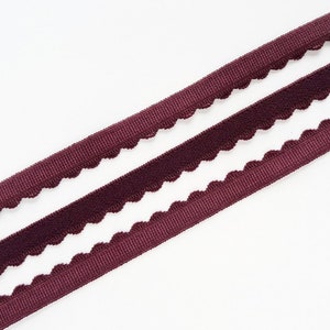 wide Plush back elastic with crown edge underwear sewing elastic 12 in bra lingerie headband making supply 12 mm
