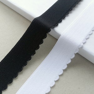 25 mm (1 in) (1 in) (1 in) (1 in) breite Büstenhalter-Gummiband mit Bogenkante