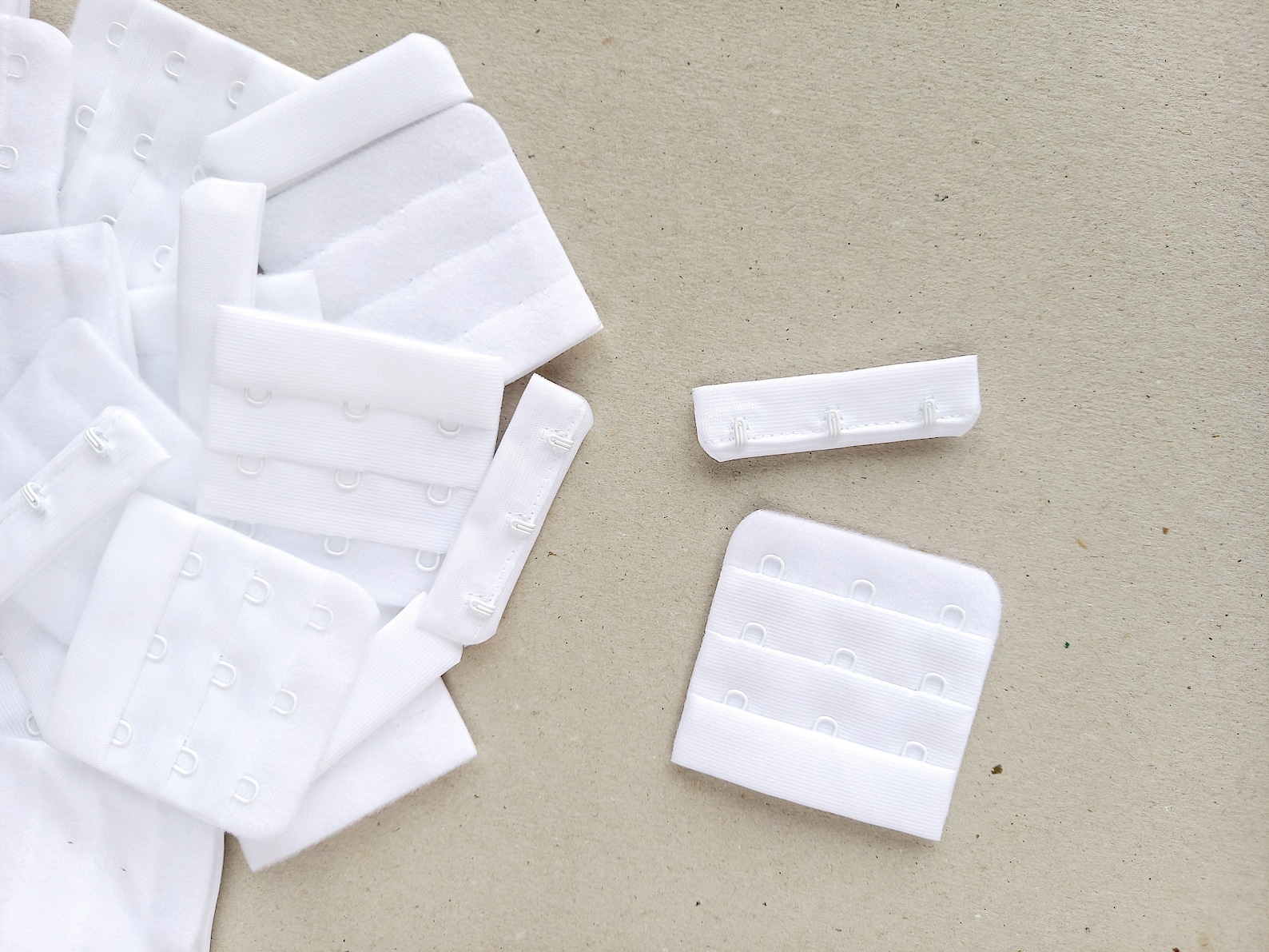3x3 Bra Hook and Eye Fastener, 3 Row Plush Back Lingerie Closures - Etsy
