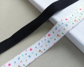 Elastico ripiegabile per lingerie, larghezza 17-19 mm (11/16 - 3/4 pollici)