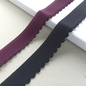 20 mm (3/4 Zoll) breite Plüschwäsche Bogenkante elastisch