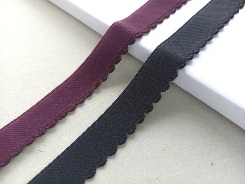 plum purple black bra elastic