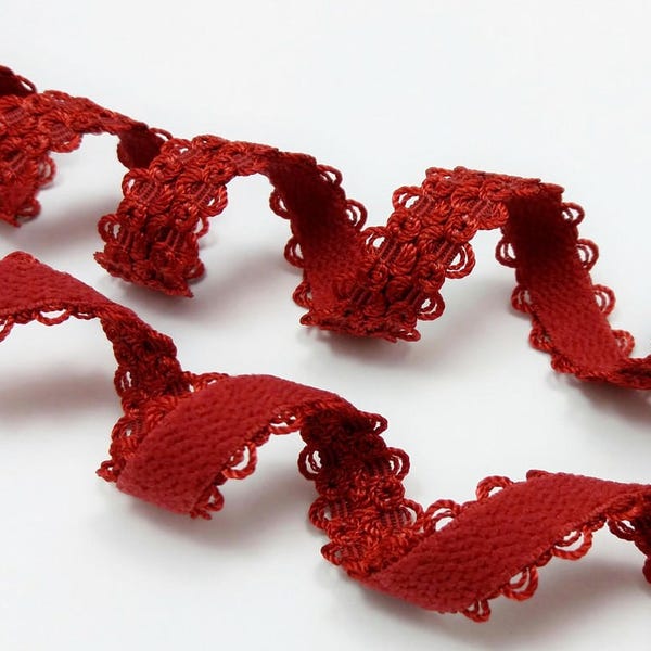 Decorative bra strap elastic, red plush back lingerie elastic, 12 mm  (1/2'') wide