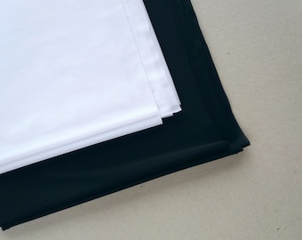 Tessuto per fodera di costumi da bagno, tessuto leggero per fodera di abbigliamento sportivo in nylon semitrasparente morbido ed elasticizzato in 4 direzioni, al 1/2 metro, 160 cm/63 pollici di larghezza