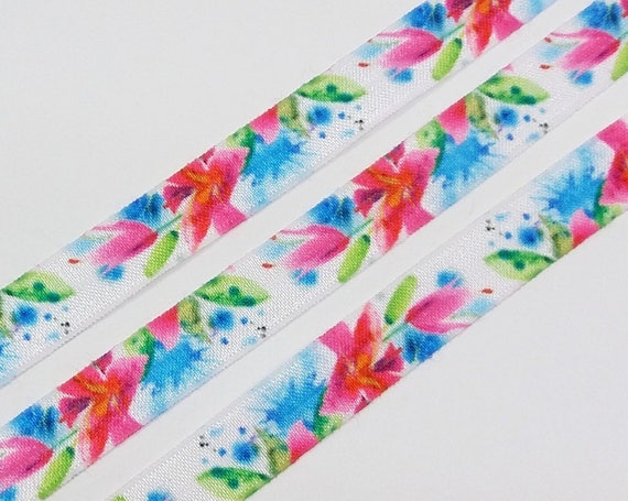 1M 3M 5M 5//8/" Baby Pink FOE Elastic Hair Ties Headbands