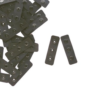 Black pre cut tape with plastic snaps