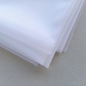non stretch sheer cup lining white