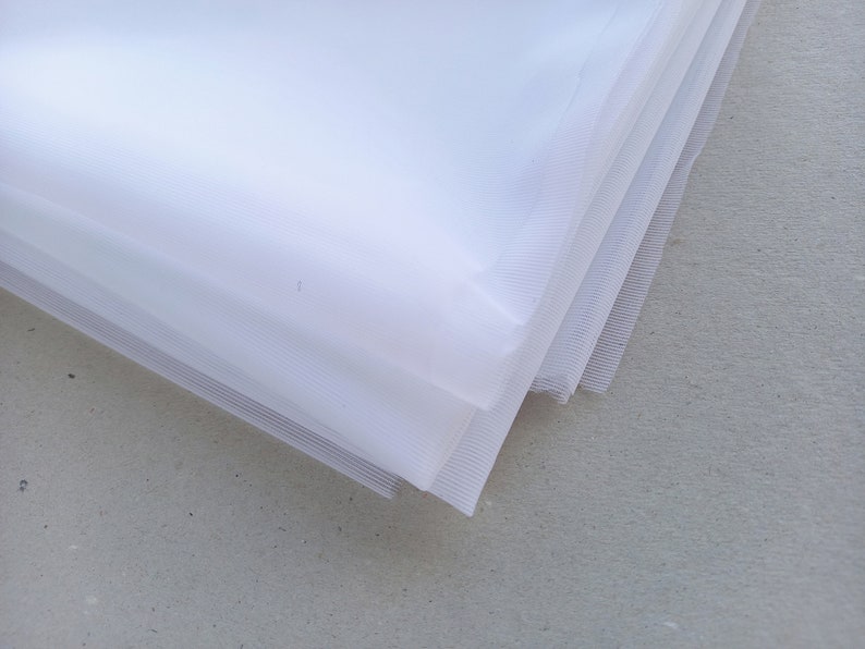 non stretch sheer cup lining white