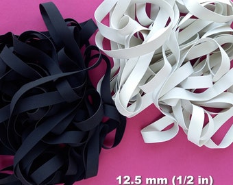 12,5 mm (1/2 tum) silikonbelagd badresår med ribbad yta för sömnad av bikinidräkt.