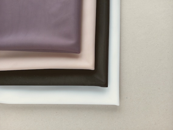 Non stretch sheer cup lining fabric. Lightweight bra cups and frame stabilizer