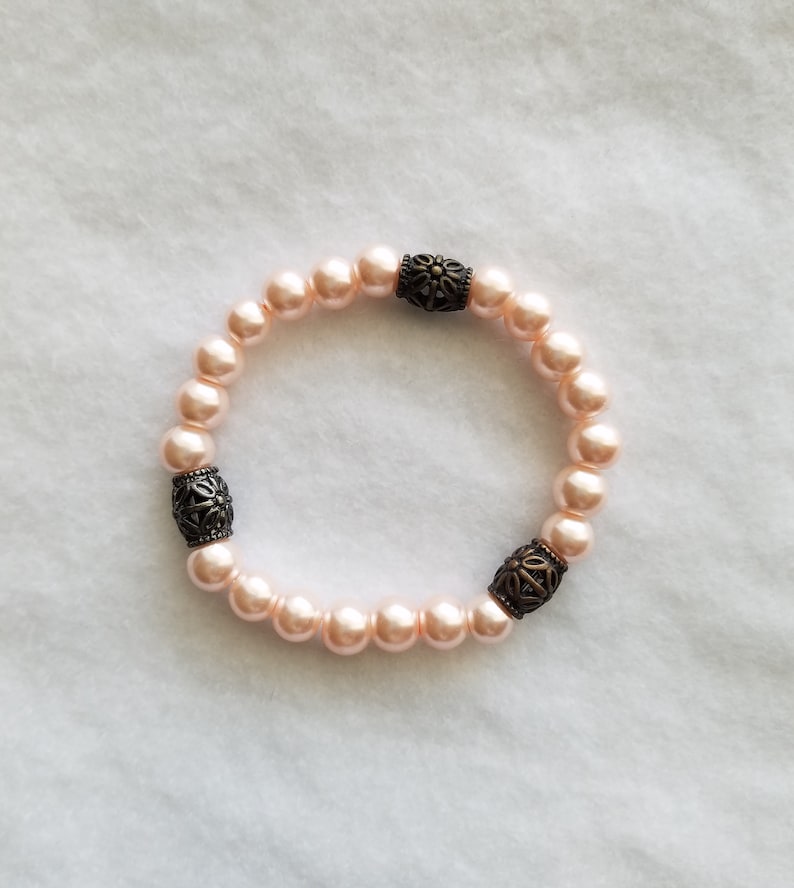 Soft Pink Beaded Bracelet