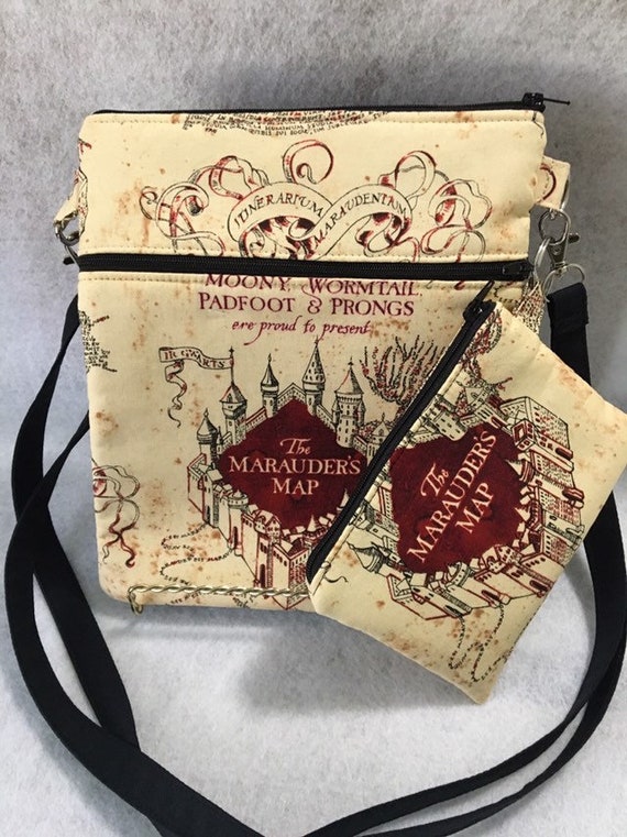 3 or 4 notebook case Leather Harry Potter Inspired The Marauders Map ipad 2