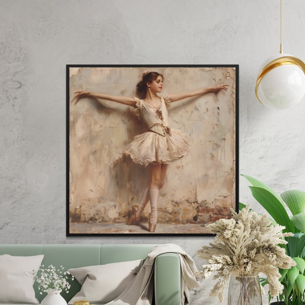 Ballet Enchantment: Young Girl Ballerina - Digital Art Download
