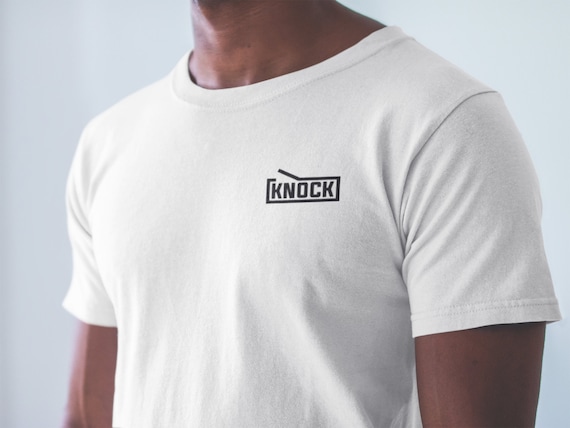 KNOCK || Fairwear Foundation | Organic 100% Cotton | Bible Verse Christian Religion Clothing | Jesus Shirts for Him | Vegan