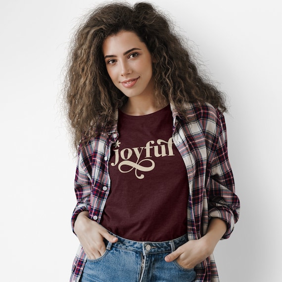 JOYFUL - Unisex Organic T-shirt, Womens Christian Tees